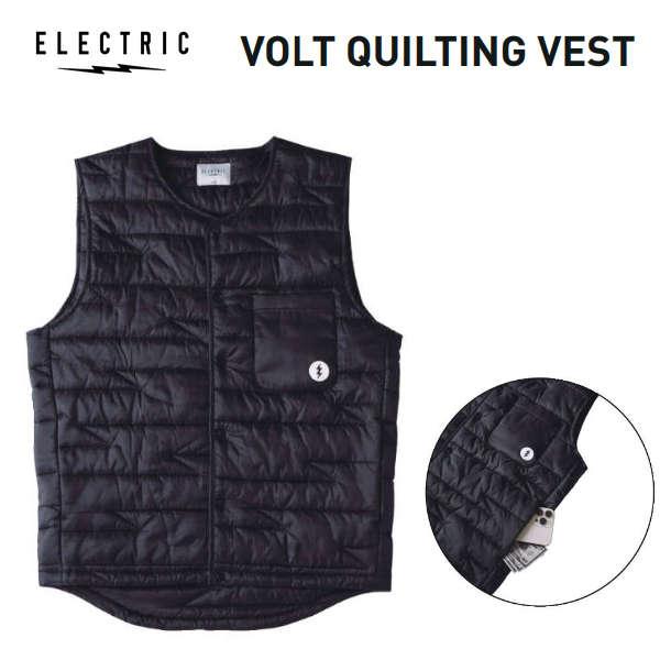 【ELECTRIC】エレクトリック 2024秋冬 VOLT QUILTING VEST メンズ ベスト アウター スケートボード ストリート キャンプ