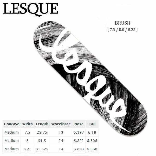 LESQUE】レスケ BRUSH チームモデルによるグラフィック シンプルロゴ