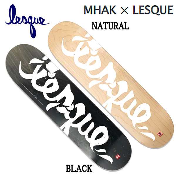 【LESQUE】レスケ MHAK × LESQUE コラボ スケートボード スケート デッキ SKATE DECK SK8 スケボー 板