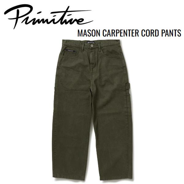 【Primitive】プリミティブ 2024秋冬 MASON CARPENTER CORD PANTS カーペンターコードパンツ メンズの通販は