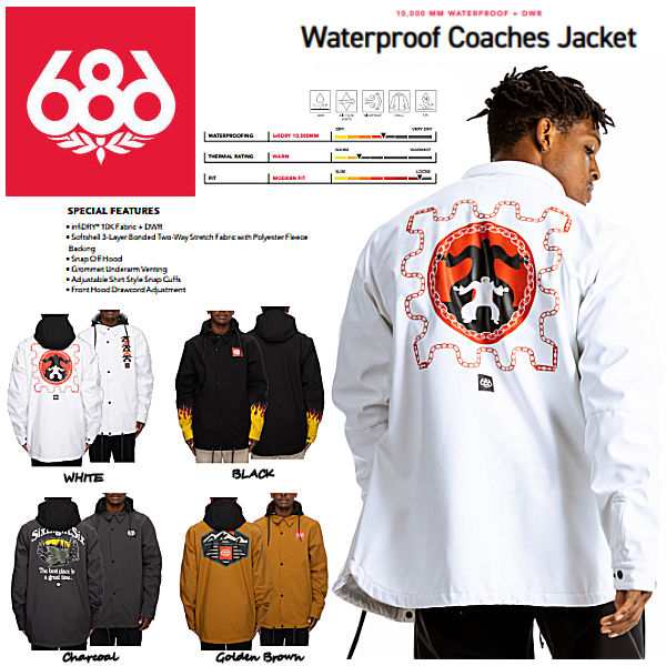 686】2021/2022 SIX EIGHT SIX OUTERWEAR Waterproof Coaches