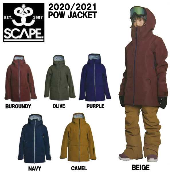 特典あり Scape エスケープ 21 Womans Pow Jacket ウーマンズ パウジャケット レディース スノージャケット アウター スノの通販はau Pay マーケット Surf Snow 54tide