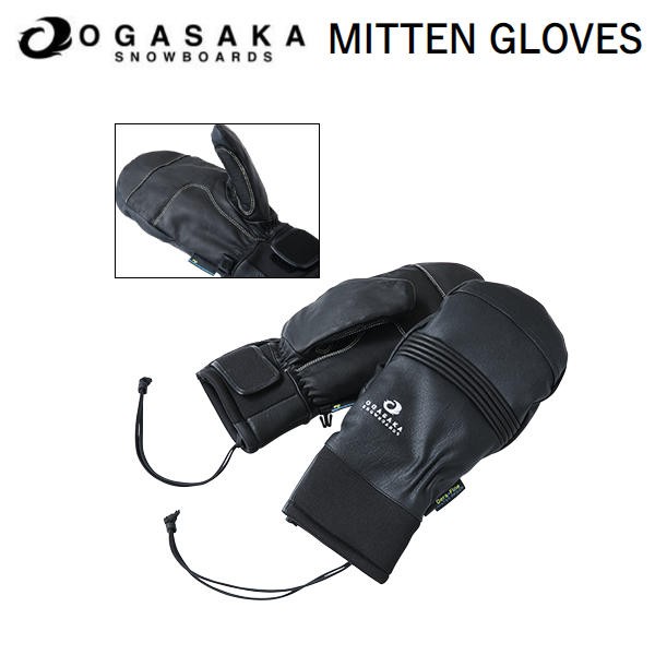 OGASAKA】オガサカ MITTEN GLOVES BLACK ミトン グローブ