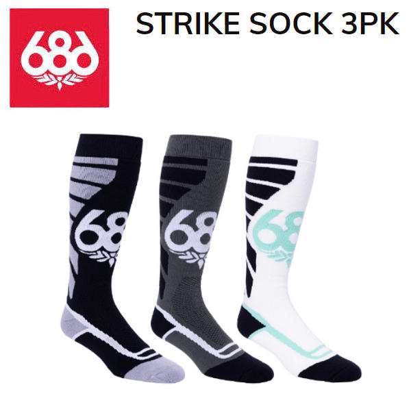 2023 2024 シックスエイトシックス MENS STRIKE SOCK 3PK メンズ