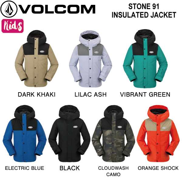 【VOLCOM】ボルコム 2023/2024 KIDS STONE 91 INSULATED JACKET キッズ ガールズ スノージャケット ウェア スノーボード