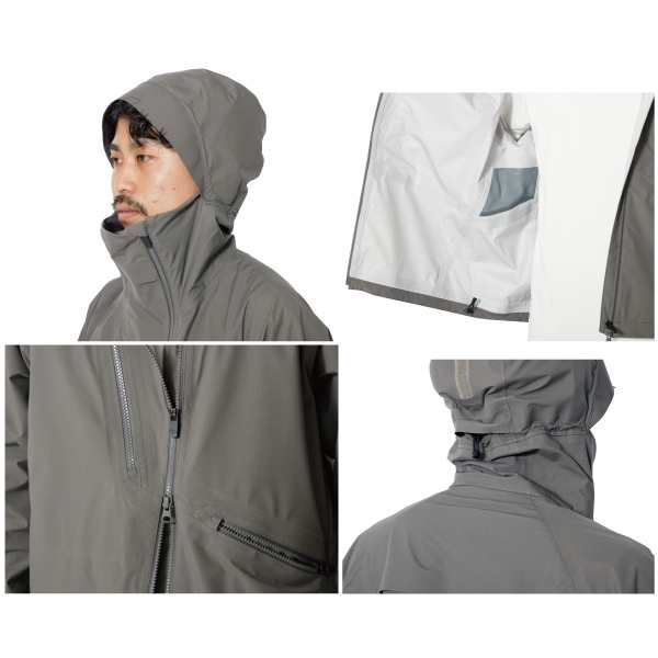 snowpeak スノーピーク  3L Rain Jacket L Grey