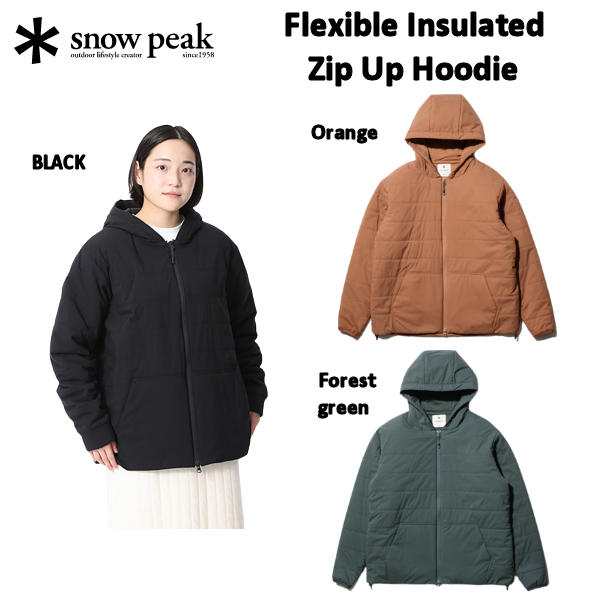Snow Peak】スノーピーク 2022秋冬 Flexible Insulated Zip Up Hoodie
