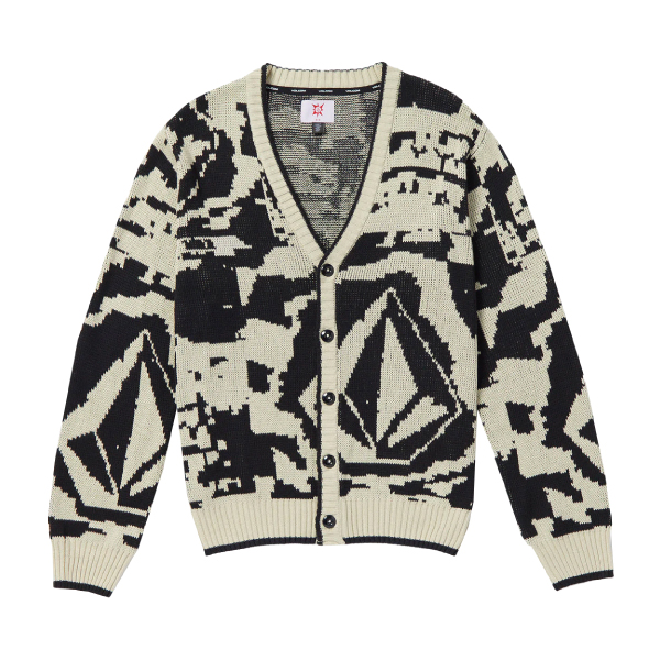 VOLCOM】ボルコム 2023秋冬 TOKYO TRUE COLLAGE CARDIGAN メンズ
