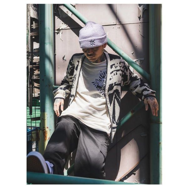 VOLCOM】ボルコム 2023秋冬 TOKYO TRUE COLLAGE CARDIGAN メンズ