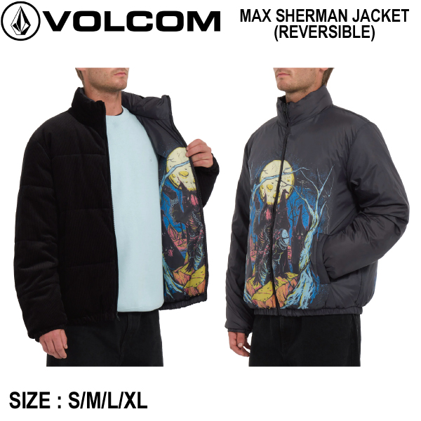 【VOLCOM】ボルコム 2023秋冬 MAX SHERMAN JACKET メンズ リバーシブルジャケット アウター トップス アウトドア スケボーの通販は