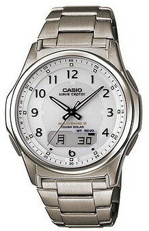 バンド調整可能のコマ詰めセット付き【送料無料】【国内正規品】CASIO・カシオ WVA-M630TDE-7AJF チタンバンド ソーラー電波時計 wave ceptor