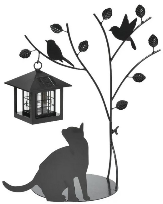 【送料無料】SETOCRAFT・セトクラフト ソーラーライト SI-1954-900 シルエットソーラー Tree＆Catの通販は