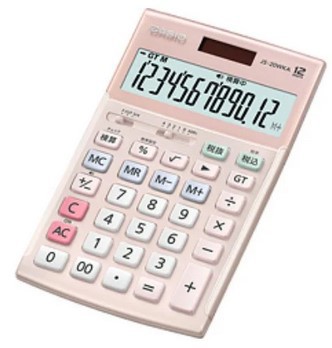 【ポスト投函で送料無料】CASIO カシオ JS-20WKA-PK-N 本格実務電卓 検算