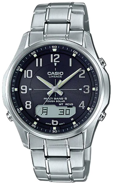 【送料無料】CASIO・カシオ LCW-M100DE-1A3JF　LINEAGE　ソーラー電波時計　ソーラーコンビネーション