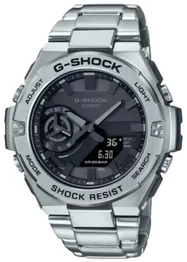 【送料無料】【国内正規品】CASIO・カシオ  G-SHOCK  GST-B500D-1A1JF    ソーラー   シルバー  ゴールド  G-STEEL  ジーショック