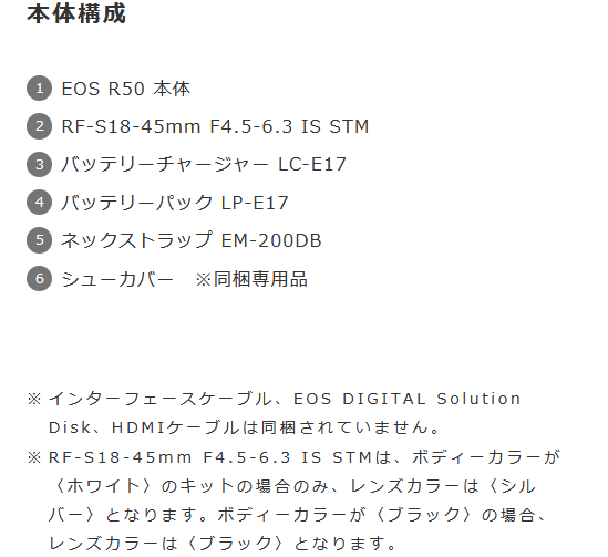 【送料無料】Canon・キヤノン EOS R50（ホワイト）・RF-S18-45 IS STM レンズキット 