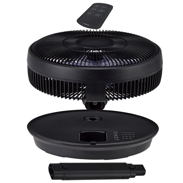 送料無料】ユアサプライムス リビング扇風機 YT-D3493EFR(K) DC