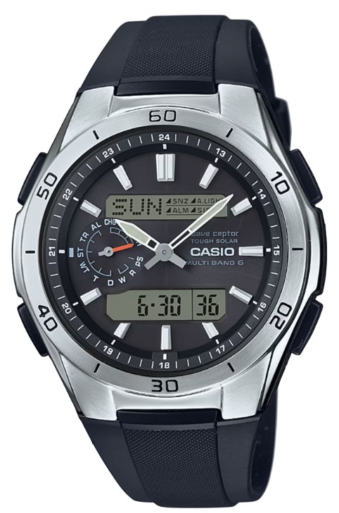 【ポスト投函で送料無料】CASIO・カシオ ソーラー電波時計 waveceptor マルチバンド6 WVA-M650-1AJF