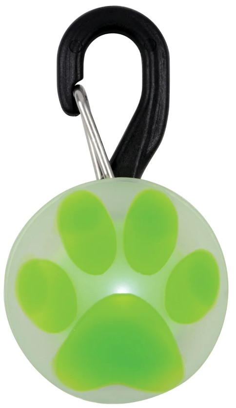 【ポスト投函で送料無料】NITE IZE NI02231 ペットリット パウグリーン PET セーフティライト 防水 ペット 首輪 散歩 小型犬 軽量 肉球型 ナイトアイズ