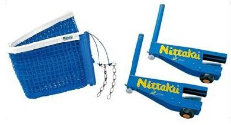 【送料無料】Nittaku ニッタク NT3404 09 ブルー I.N.サポート＆ネットセット 卓球台 備品 卓球