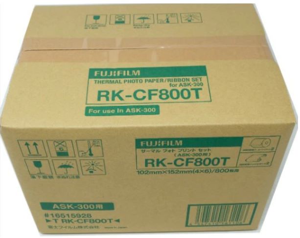 【送料無料】FUJIFILM・フジフィルム サーマルフォトプリントセット RK-CF800N [KGサイズ] ASK-300・プリンチャオEX4/W用
