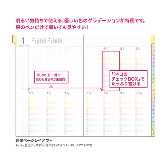 21年 手帳 クツワ 虹色やること手帳 A5 フリージア ネイビー 010shb スケジュール帳 ダイアリー かわいいの通販はau Pay マーケット ナガサワ文具センター