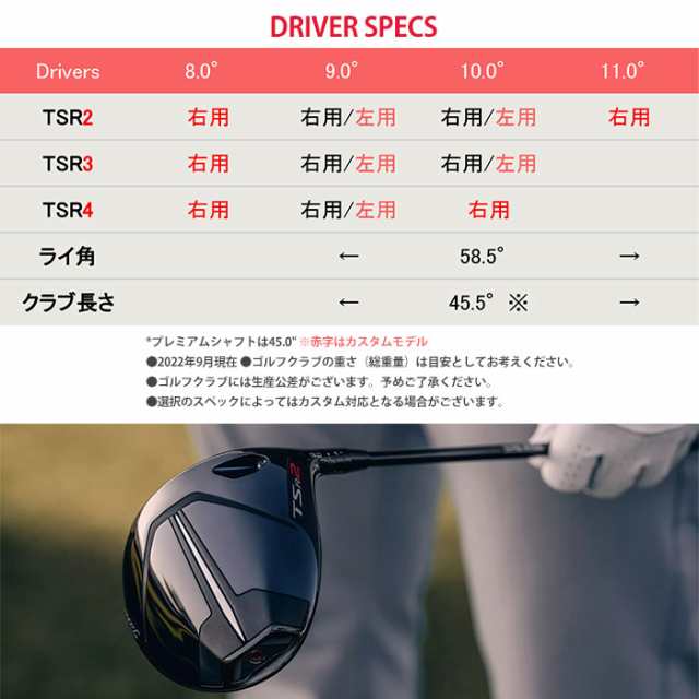 メーカーカスタム】Titleist タイトリスト TSR2 ドライバー タイトリスト TSP 310の通販はau PAY マーケット -  ゴルフショップ ウィザード au PAY マーケット店