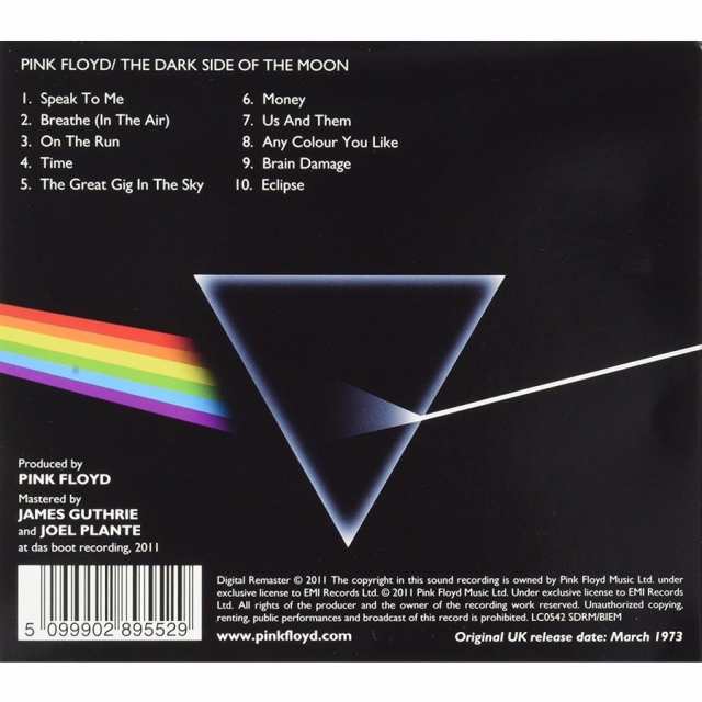 洋楽cdベストヒットアルバム ピンクフロイド Pink Floyd Dark Side Of The Moon 輸入盤 Album 送料無料の通販はau Pay マーケット 洋楽cdベストヒットアルバム通販q