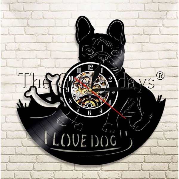 アナログ時計 壁掛け時計 インテリア雑貨 犬デザイン フレンチブルドッグの通販はau Pay マーケット Goodsmileshop