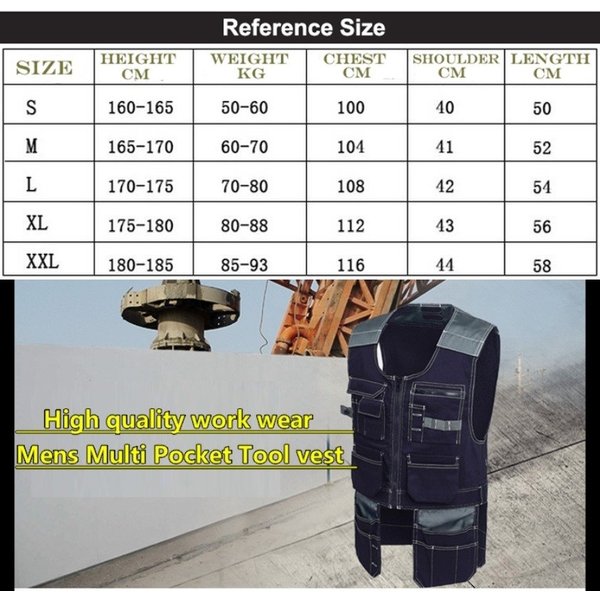 ワークベスト 作業用ベスト 収納ベスト 作業着 大工 ブルー グレーの通販はau Pay マーケット Goodsmileshop