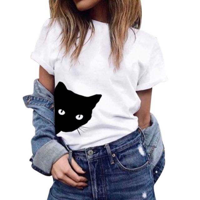 送料無料 新品 女性用tシャツ コットンブラウス 猫シャツ 半袖トップス レディースファッション メンズシャツの通販はau Pay マーケット Goodsmileshop