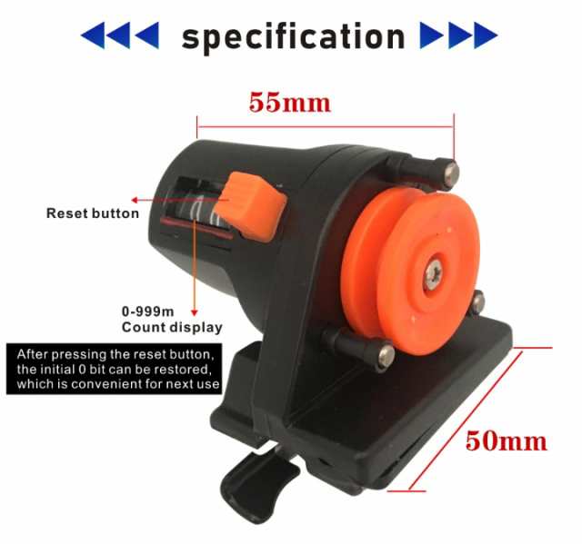 送料無料 ラインカウンター アナログタイプ 長さ0〜999m アナログ