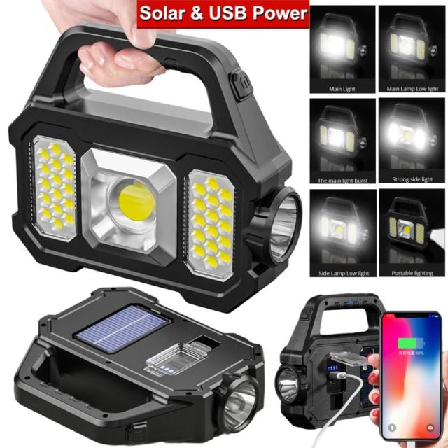送料無料 Ledサーチライト ソーラー Usb充電式 懐中電灯 防水機能 ポータブル アウトドア キャンプ 防災の通販はau Pay マーケット Goodsmileshop
