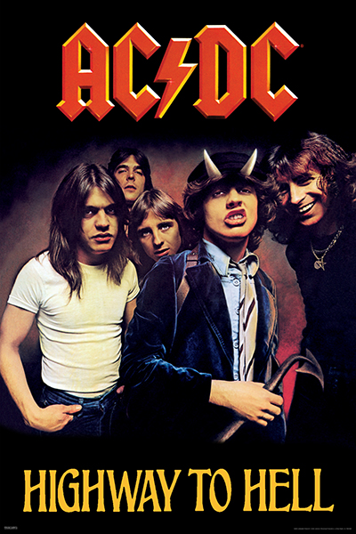 AC/DC ポスター Highway To Hell 軽量アルミ製フィットフレーム付 91.5×61cmの通販は 5,042円