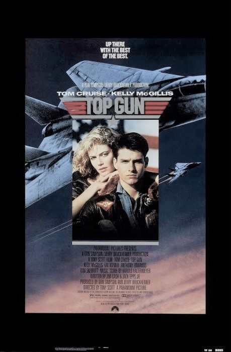 トップガン トム・クルーズ主演 TOP GUN／映画ポスター フレーム付