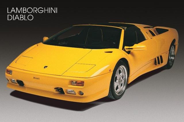 ランボルギーニ ディアブロ ポスター Lamborghini Diablo 91.5×61cm 木製アートフレーム付の通販は 8,000円