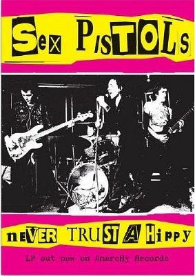 セックス ピストルズ ポスター Sex Pistols Never Trust A Hippy フレーム付の通販はau Pay マーケット ポスター美術館