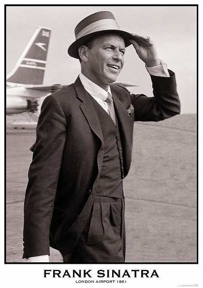 フランク・シナトラ ジャズポスター Frank Sinatra LONDON AIRPORT1961 軽量アルミ製フィットフレーム付  84.1×59.4cmの通販はau PAY マーケット - ポスター美術館 | au PAY マーケット－通販サイト