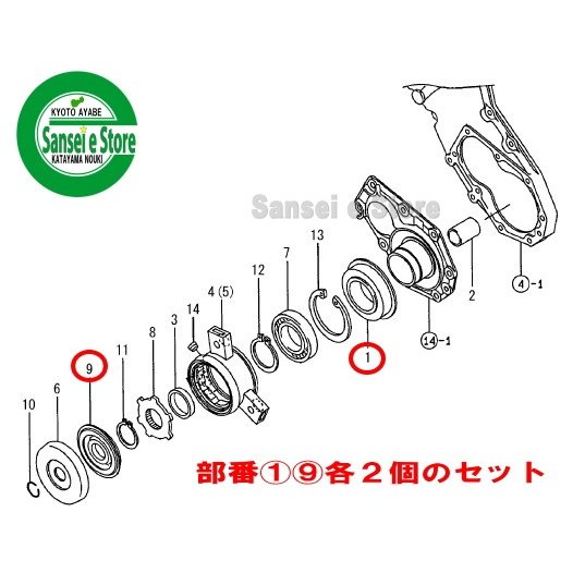 ヤンマー 純正部品 デカポチ DK6/DK7/DK8専用 ロータリー爪軸用 ヤンマー 純正部品 デカポチ DK6/DK7/DK8専用 ロータリー爪軸用