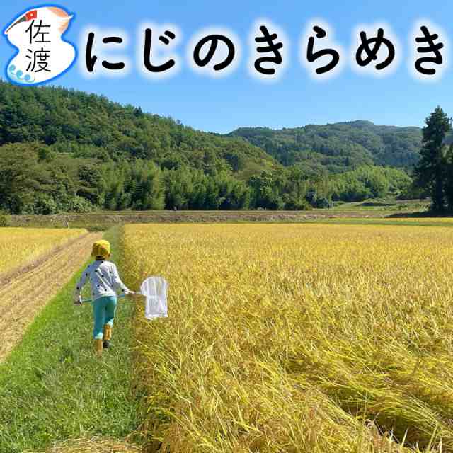 食の宝島佐渡　農薬化学肥料5の通販はau　大野山麓で栽培した特別栽培米　マーケット　PAY　新米予約】令和5年産　(白米/玄米)(/無洗米/7分づき：有料)　マーケット－通販サイト　佐渡産にじのきらめき　PAY　25kg　au