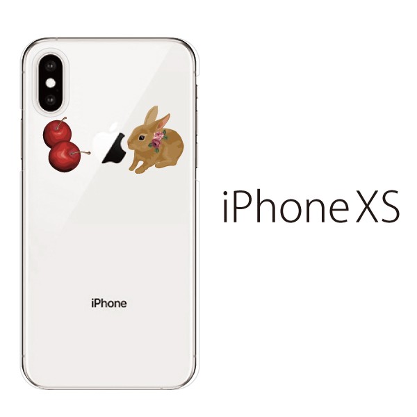 スマホケース Iphonexs スマホカバー 携帯カバー Iphoneケース アイフォン ハード カバー うさぎとチェリーの通販はau Pay マーケット ケータイ屋24