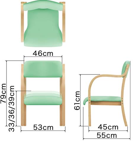 【ヴィンテージ】✴︎木製とビニールの手作りチェアー✴︎ 爽やかな青と白のデザイン 和製ビンテージ 飛騨産業 キツツキマーク カントリースタイルの