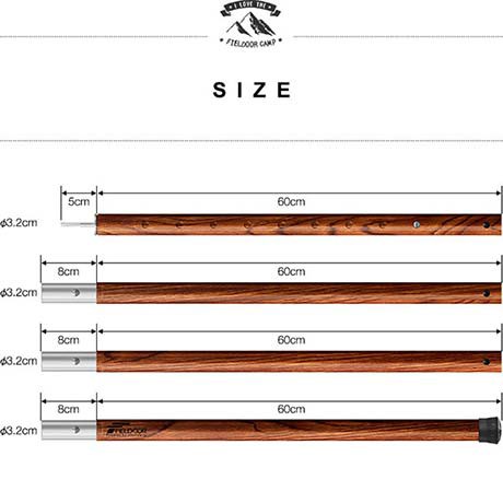 テントポール アルミ製テントポール 直径 32mm 高さ1 280cm 8段階 高さ調整 アルミ 木目調 サブポール タープポール キャノピー 用 の通販はau Pay マーケット マックスシェアー