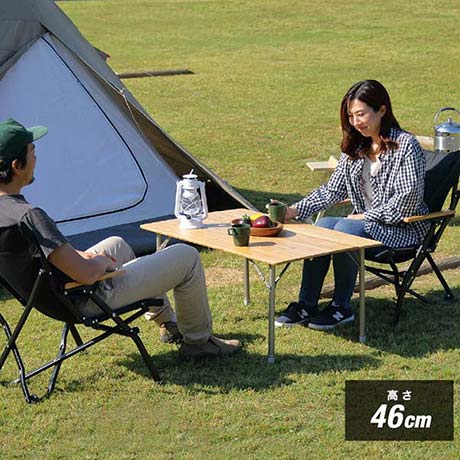 折りたたみアウトドアテーブル 100cm FIELDOOR 1年保証 テーブル 折りたたみ 幅100cm 無段階高さ調節