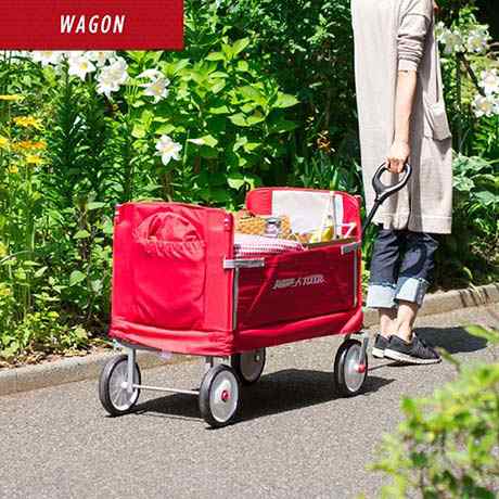 Radio Flyer ラジオフライヤー キャノピー付き 3-in-1 イージーフォールドワゴン 3951 2人乗り キャリーワゴン キャリーカート  ベンチ 台｜au PAY マーケット