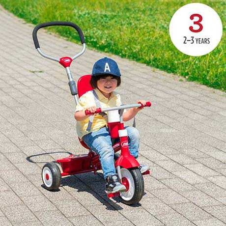 Radio Flyer ラジオフライヤー 4-in-1 トライク 481A 三輪車 かじとり 折りたたみ 自転車 足けり プッシュハンドル ハンドル  乗用玩具 室｜au PAY マーケット