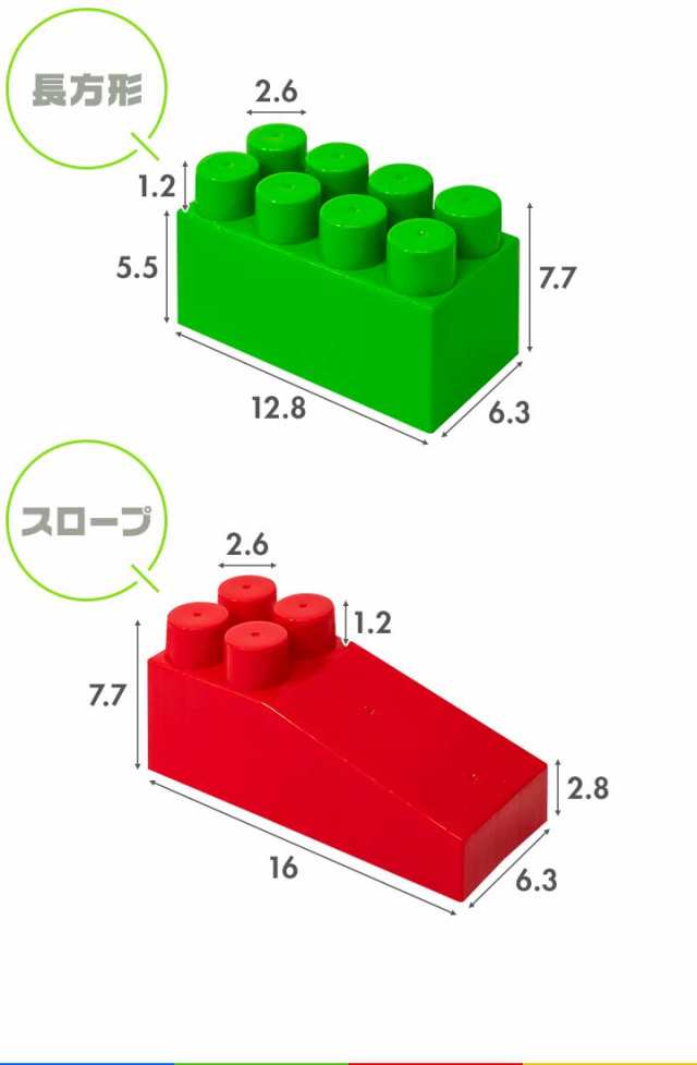 RiZKiZ ビッグブロック おもちゃ (86ピースセット) 大きいブロック