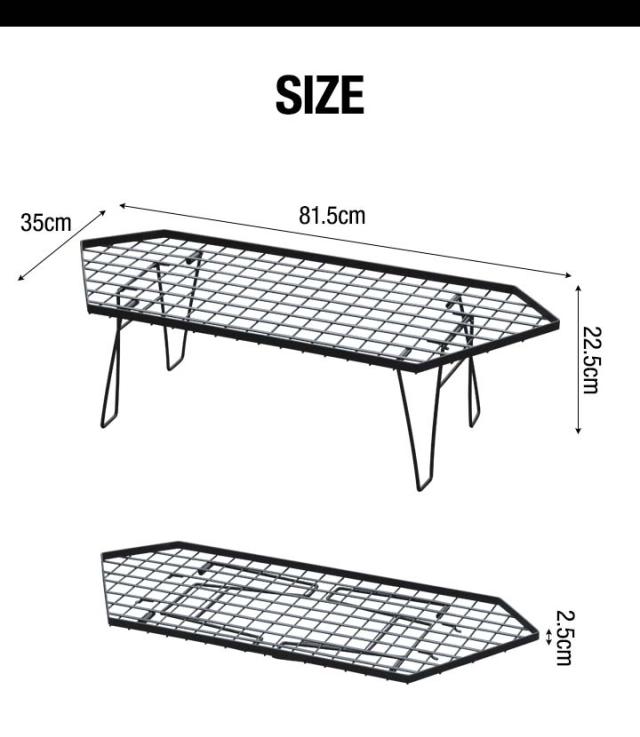 WHAT WE WANT 六角形メッシュアウトドアテーブル FIELDOOR（フィールドア） | アウトドアメッシュラック 六角形型