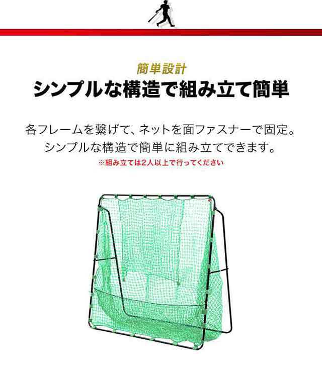 野球 練習 ネット バッティングネット 大型 2m 200cm×200cm スチール