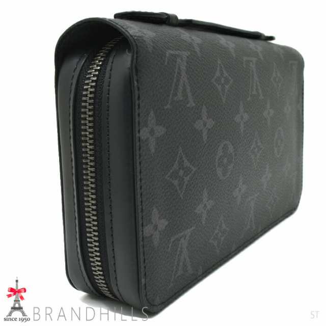 LOUIS VUITTON◇ジッピーXL_モノグラム・エクリプス_BRW/PVC/BLK